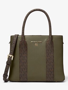 Michael Kors Austin Medium Pebbled Leather Messenger Bag